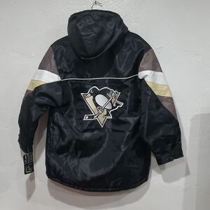 Vintage NWT Pittsburgh Pengiuns NHL & Reebok Heavy Winter Coat Kids Size X/XL